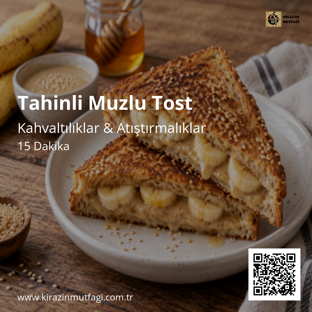 Tahinli Muzlu Tost - Instagram Tarif Kartı