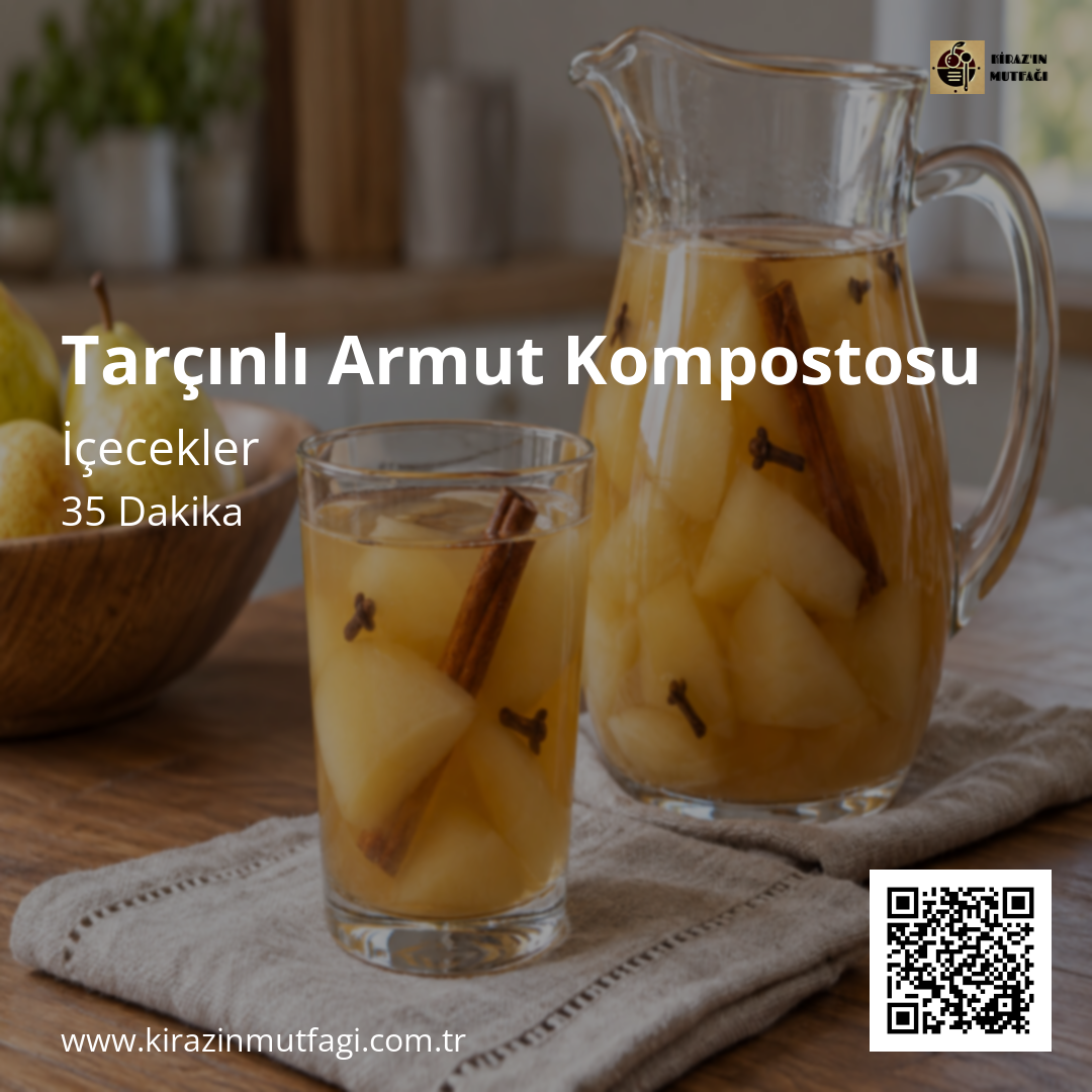 Tarçınlı Armut Kompostosu Instagram tarif kartı