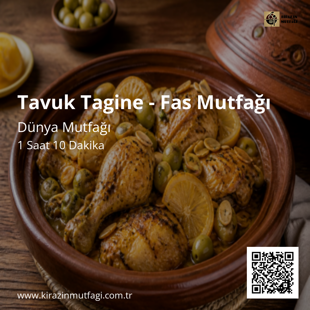 Tavuk Tagine - Fas Mutfağı - Instagram Tarif Kartı