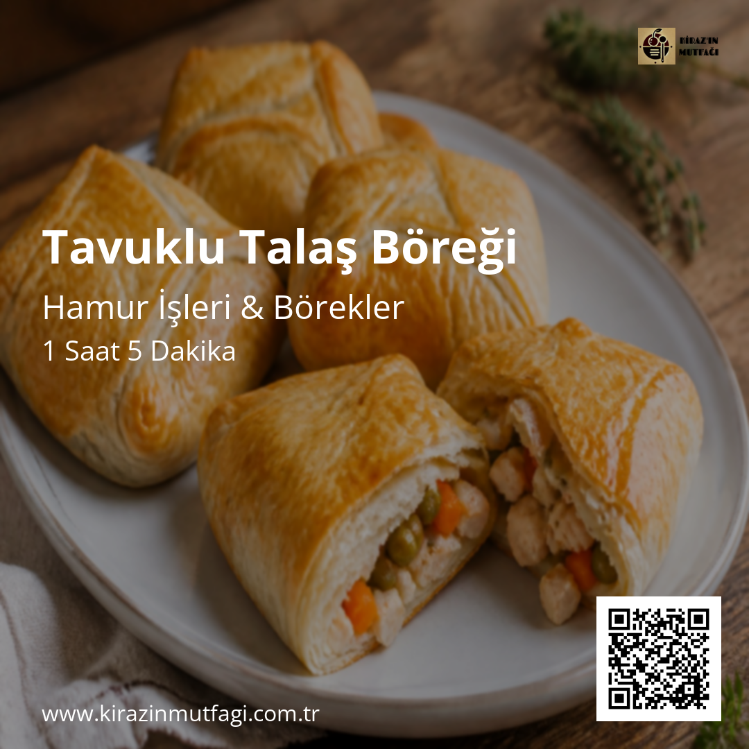 Tavuklu Talaş Böreği - Instagram Tarif Kartı