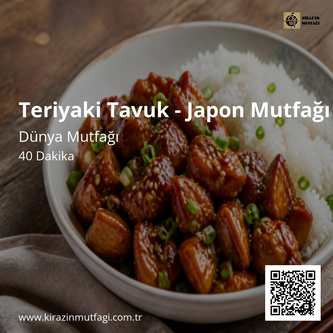 Teriyaki Tavuk - Japon Mutfağı - Instagram Tarif Kartı
