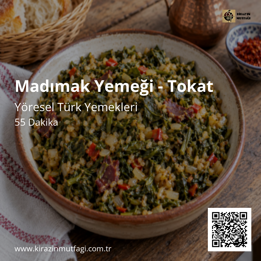 Madımak Yemeği - Tokat Instagram tarif kartı