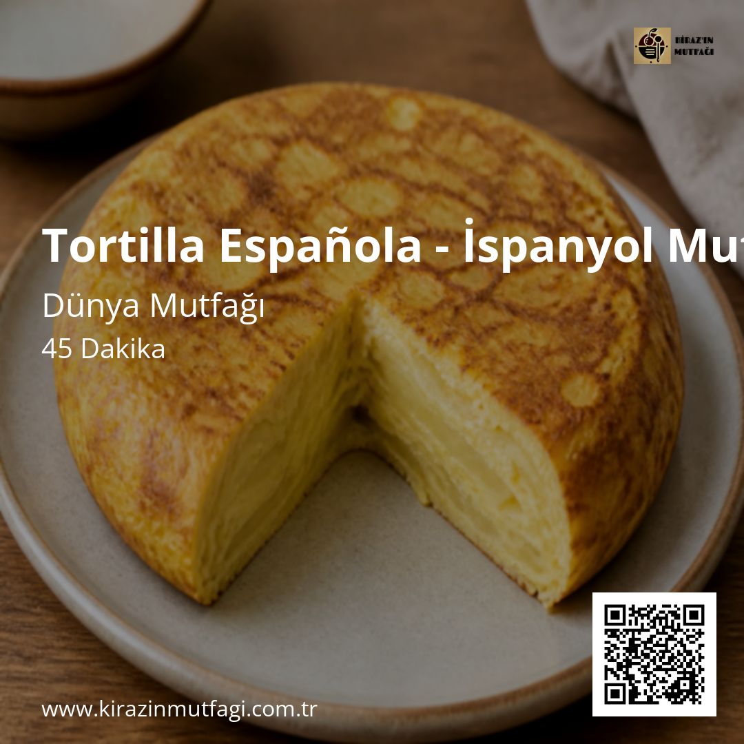 Tortilla Española - İspanyol Mutfağı - Instagram Tarif Kartı