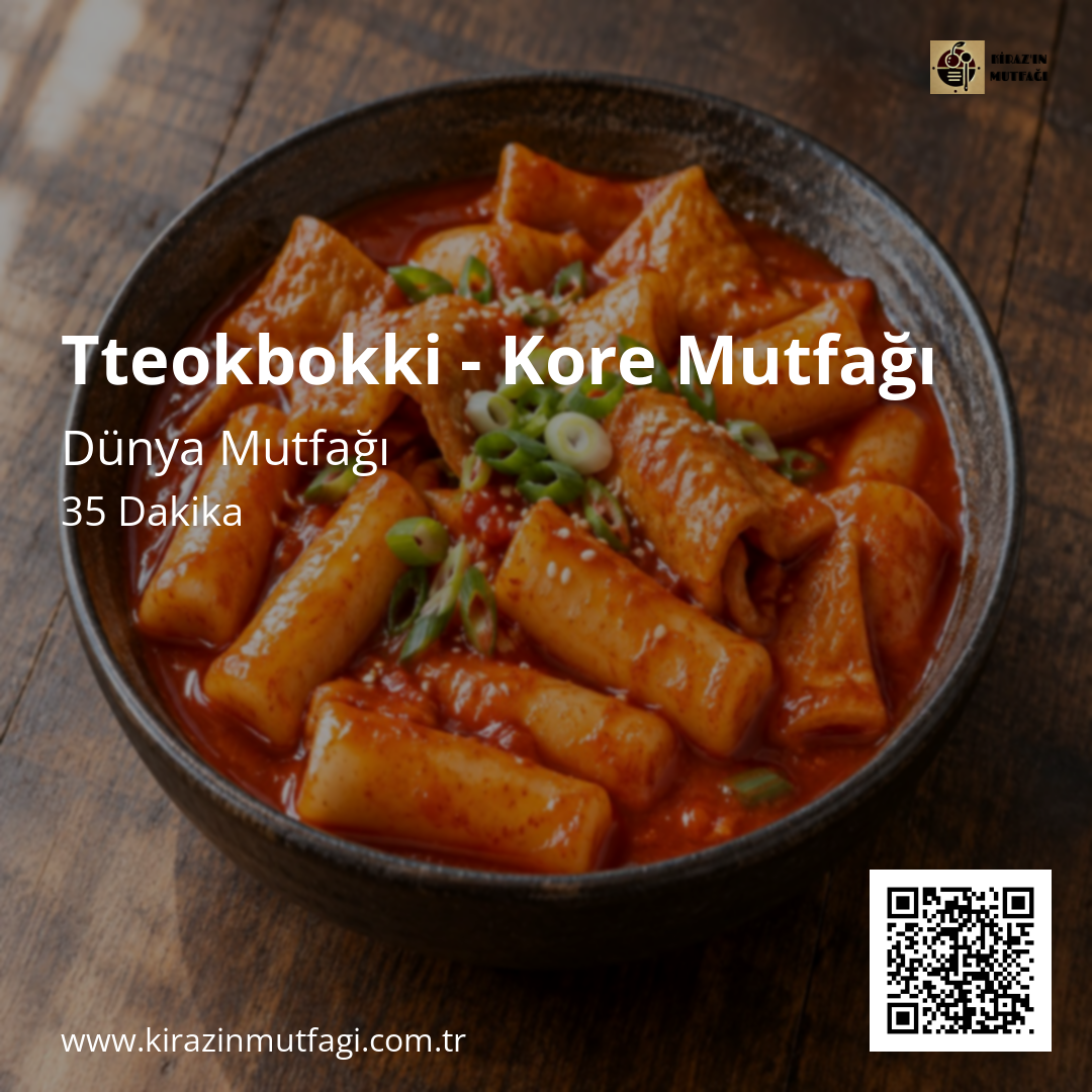 Tteokbokki - Kore Mutfağı Instagram tarif kartı