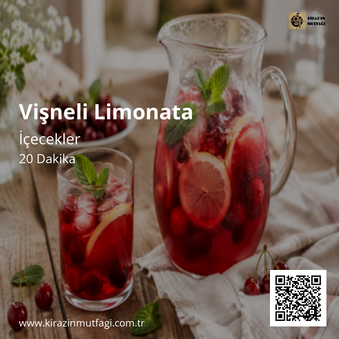 Vişneli Limonata - Instagram Tarif Kartı