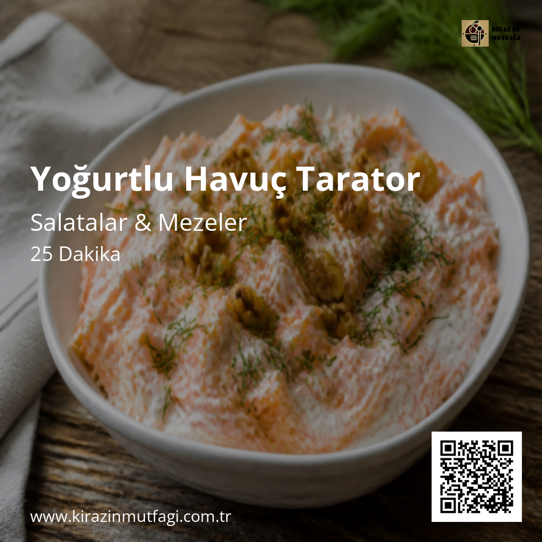 Yoğurtlu Havuç Tarator - Instagram Tarif Kartı