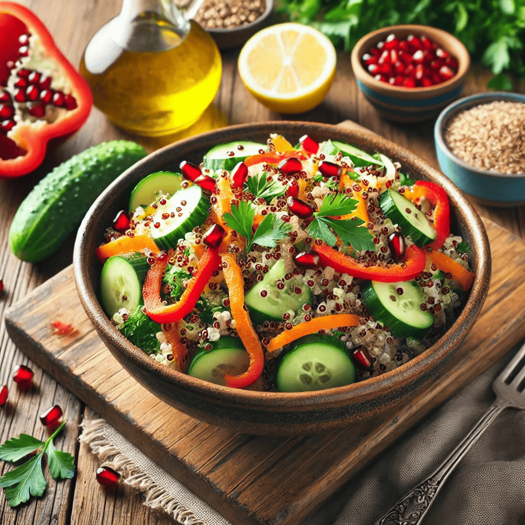 Kinoalı Sebze Salatası