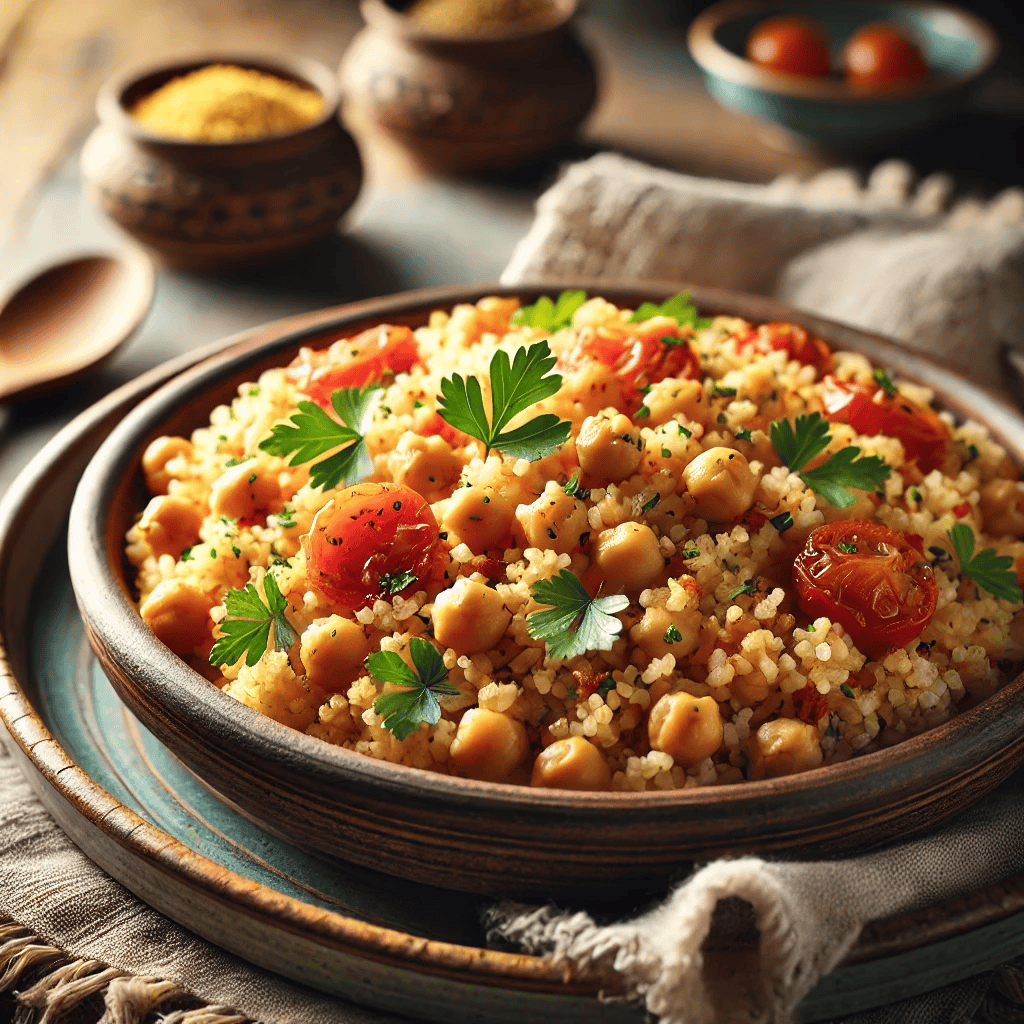 Nohutlu Bulgur Pilavı