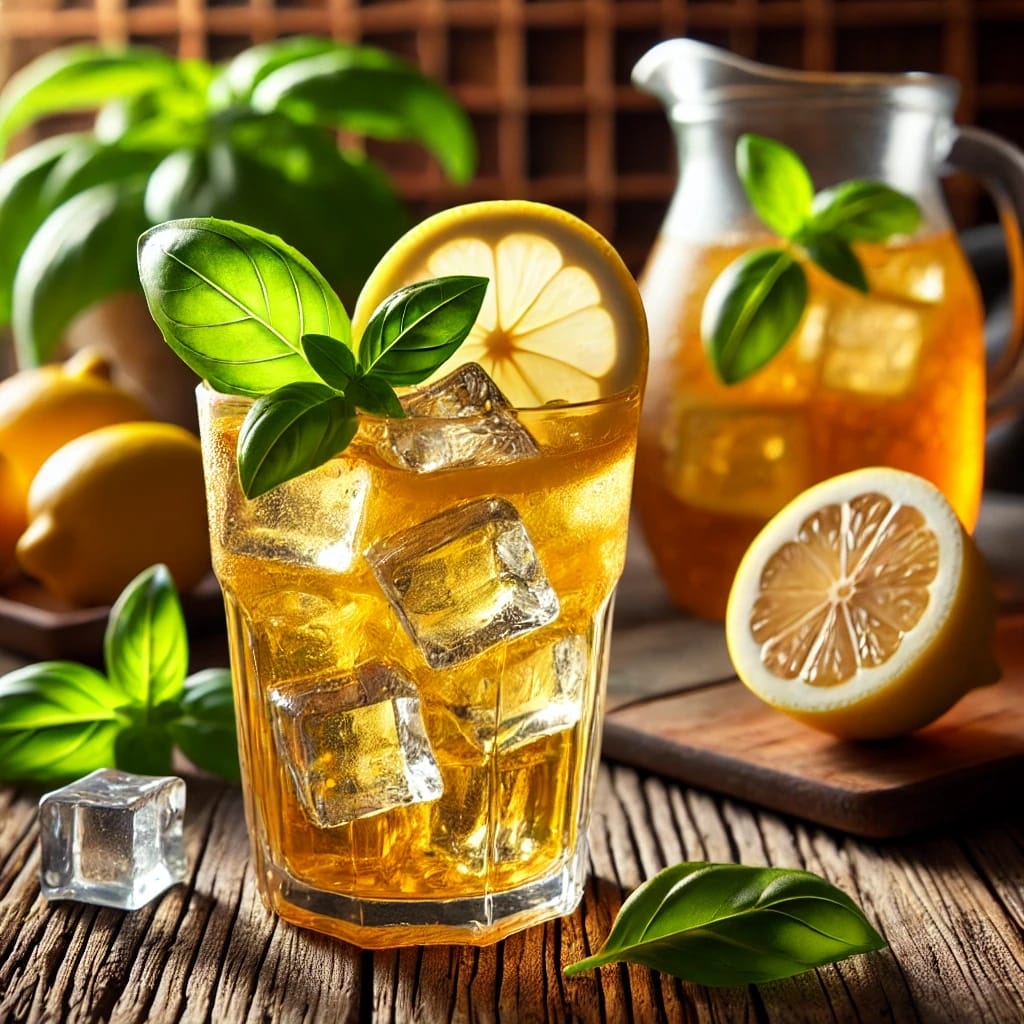 Fesleğenli Limonlu Soğuk Çay