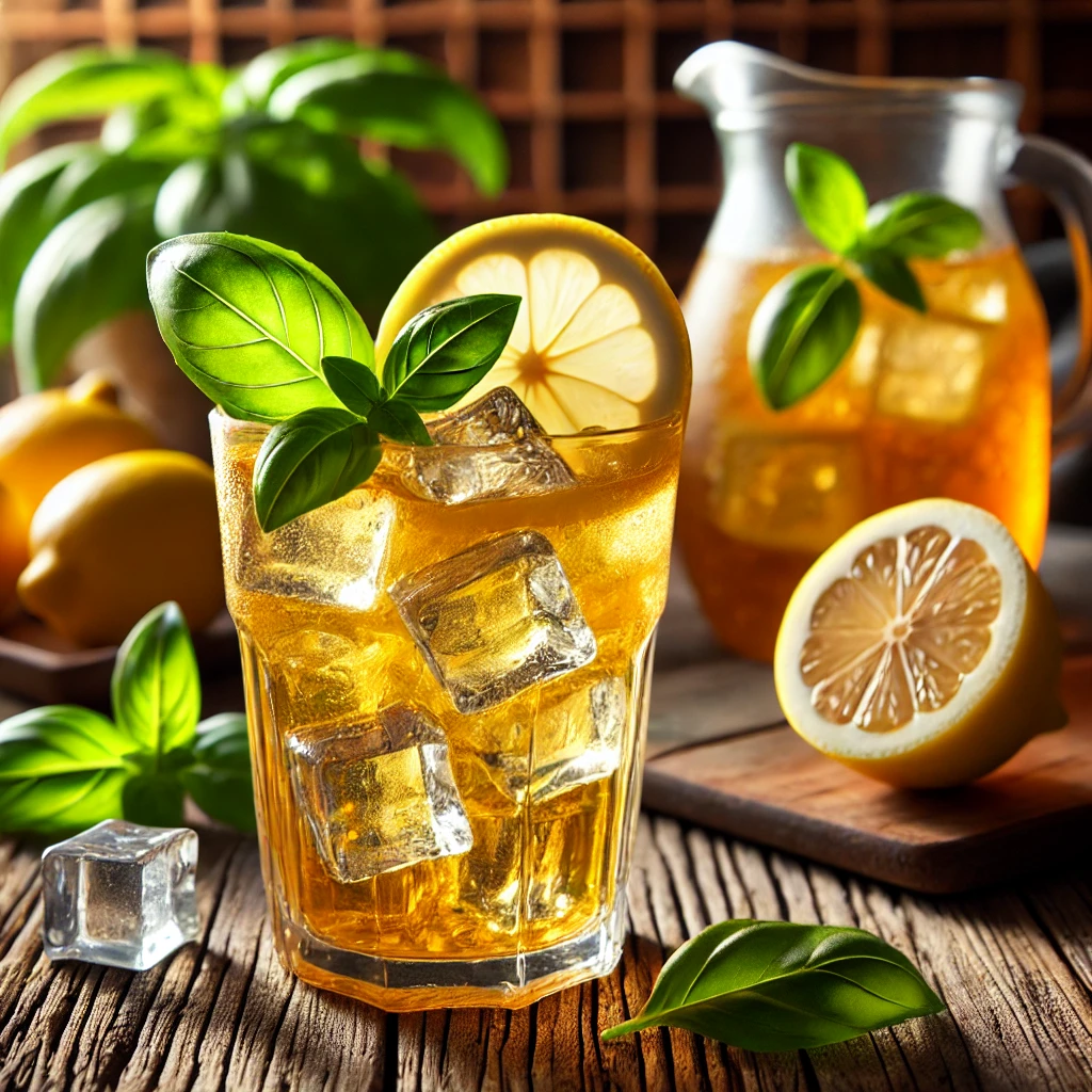 Fesleğenli Limonlu Soğuk Çay