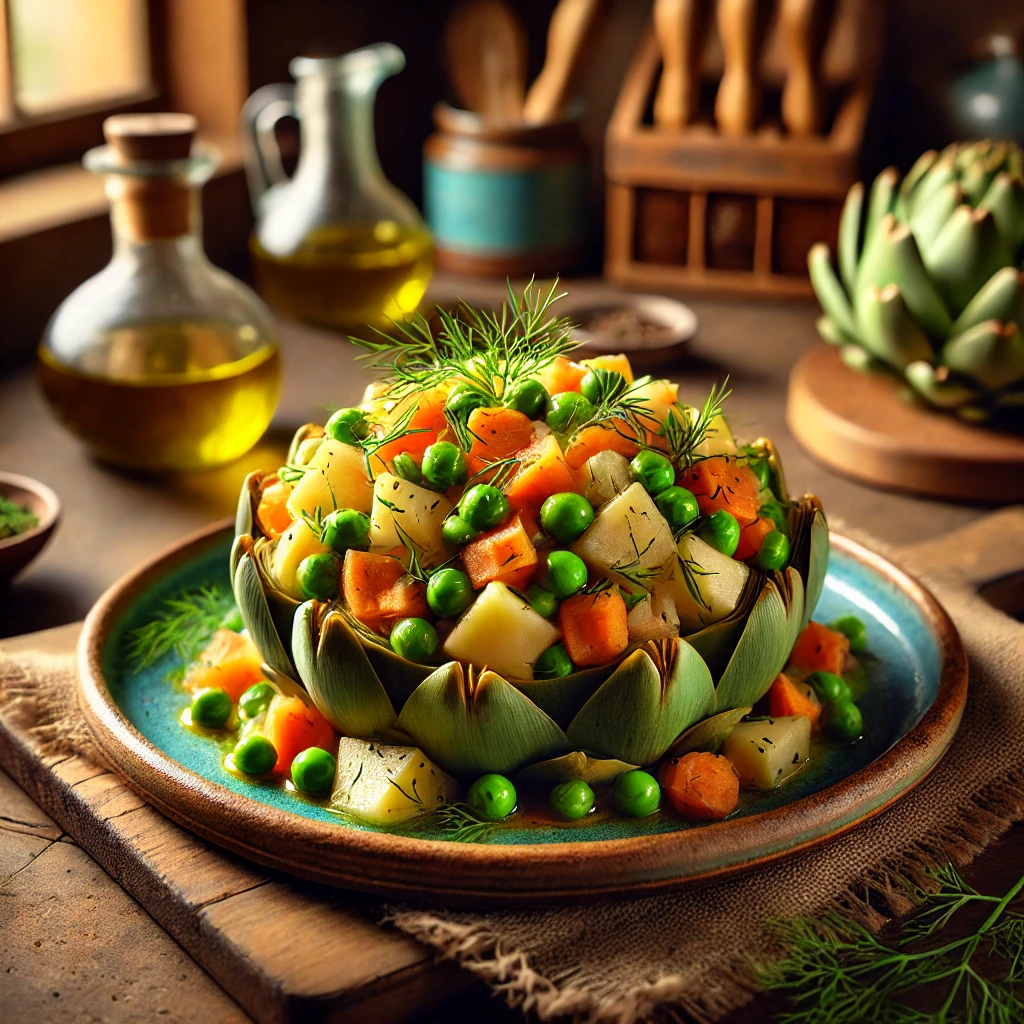 Zeytinyağlı Enginar Salatası