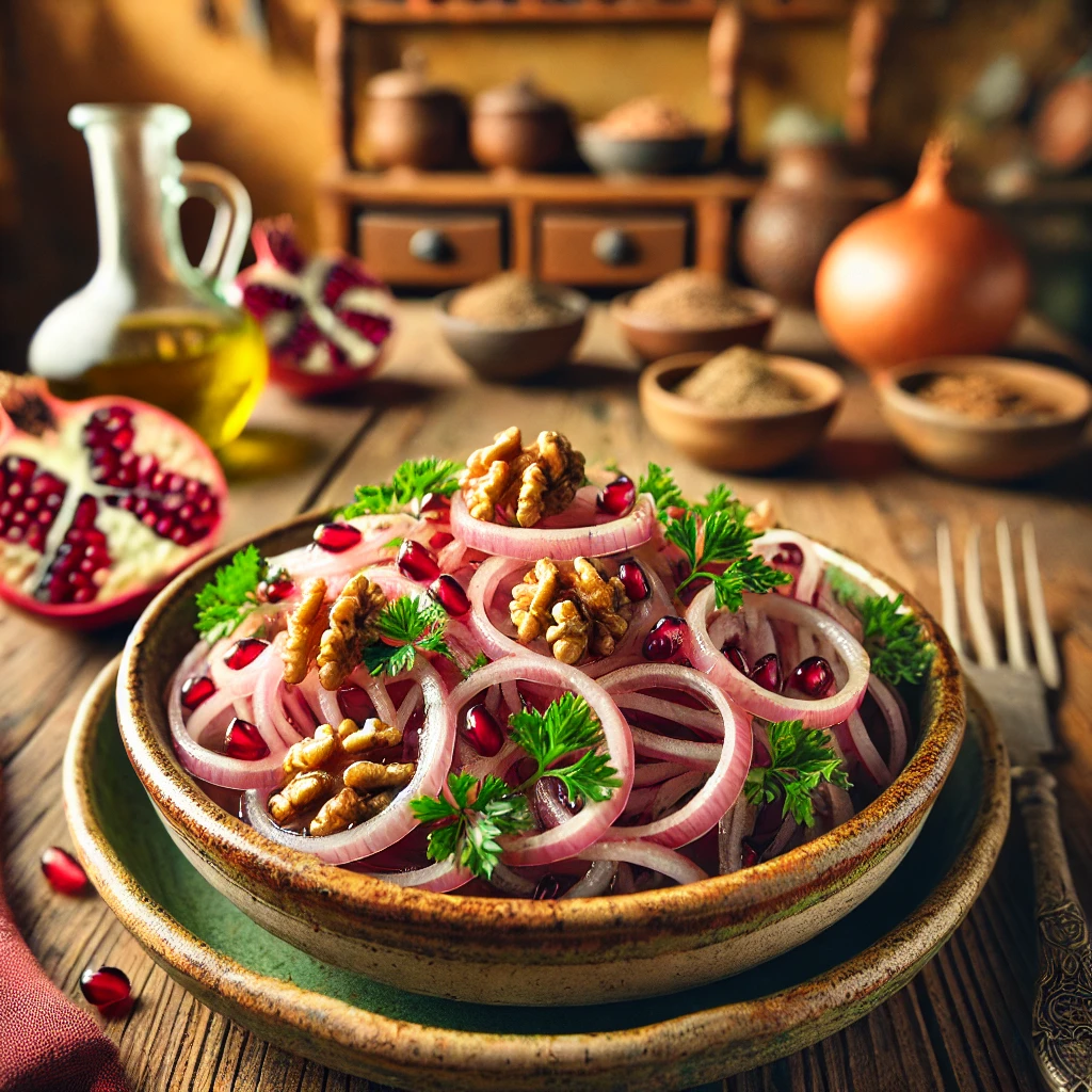Nar Ekşili Soğan Salatası