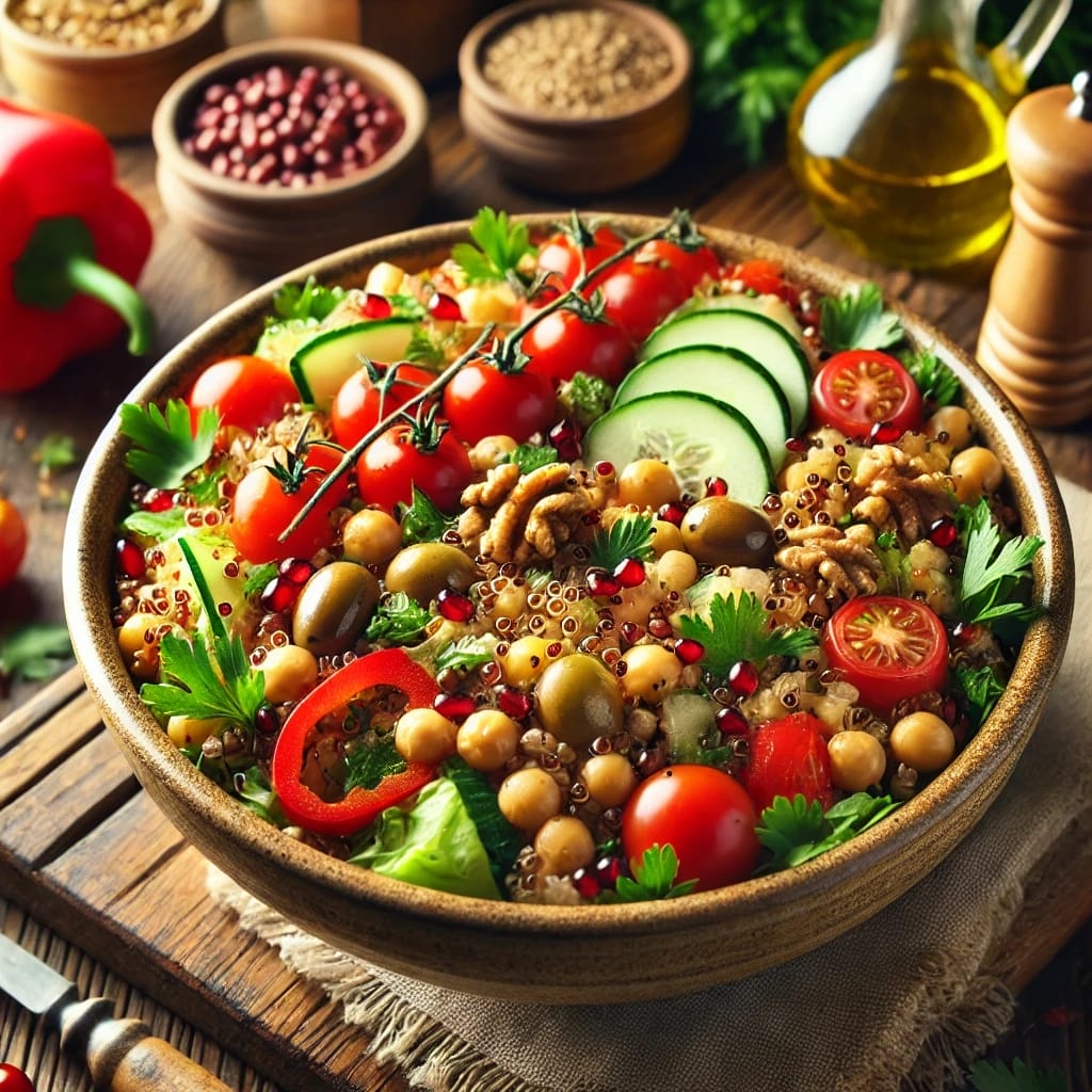 Tahıllı Akdeniz Salatası