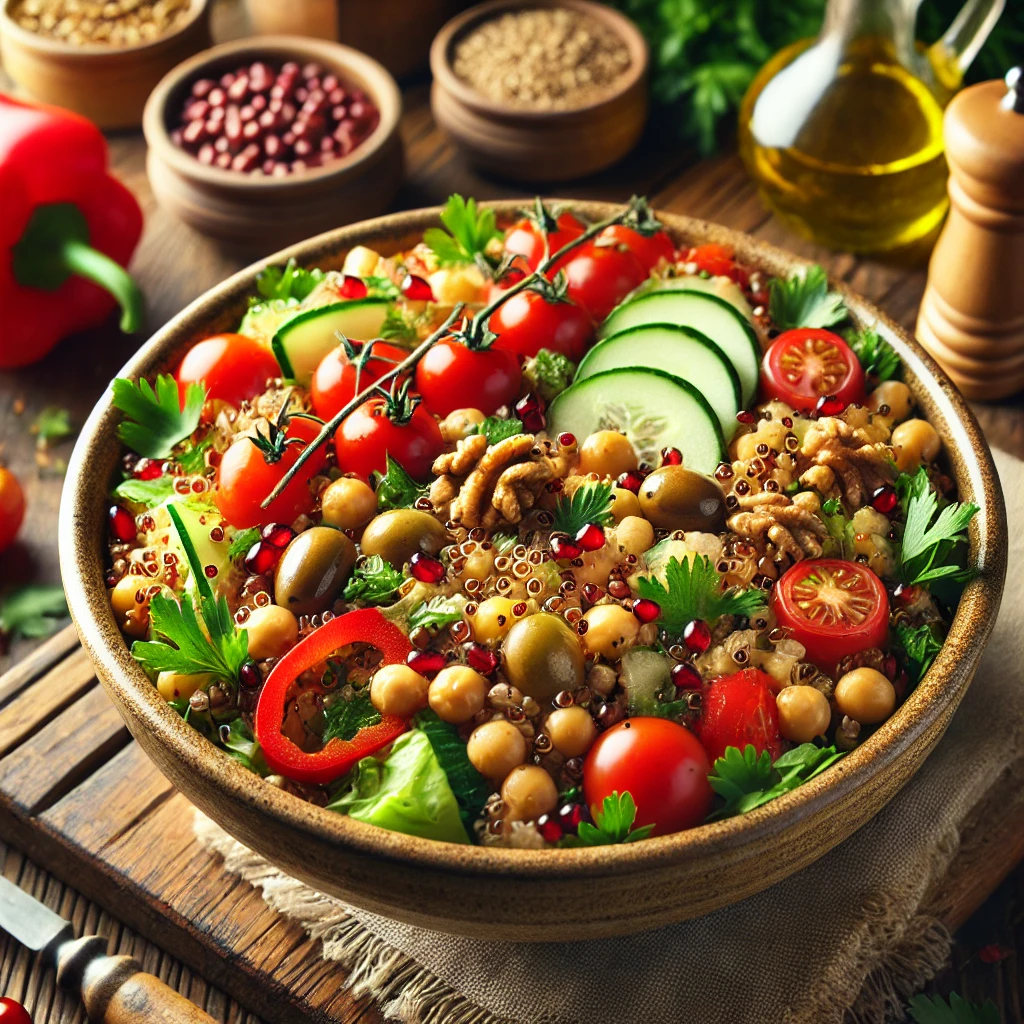 Tahıllı Akdeniz Salatası