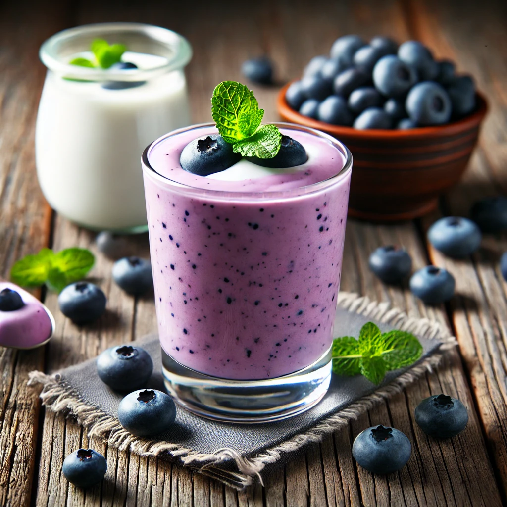 Yaban Mersinli Yoğurtlu Smoothie