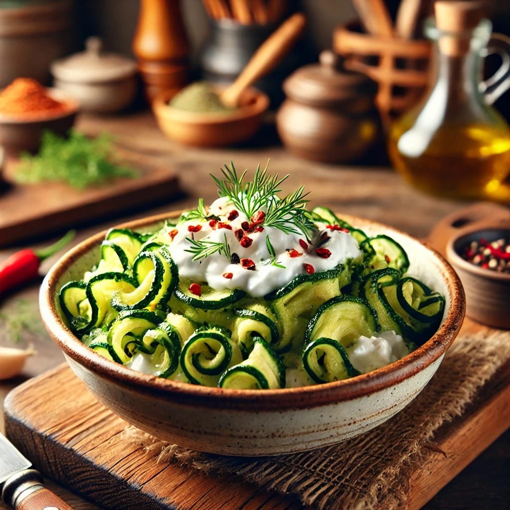 Girit Usulü Kabak Mezesi