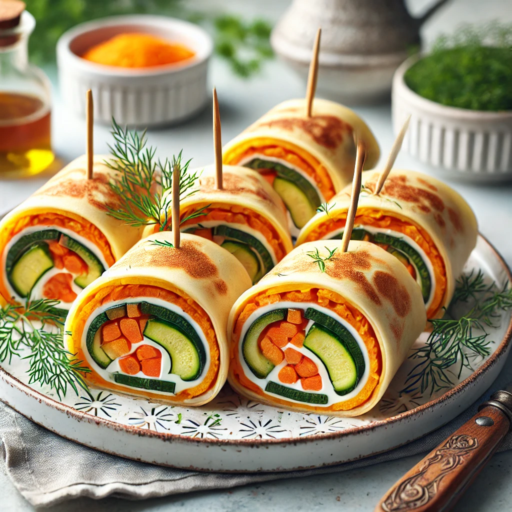 Sebzeli Krep Ruloları