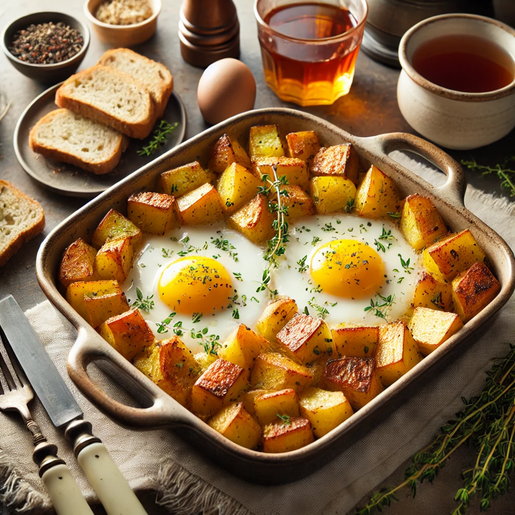 Fırında Yumurtalı Patates