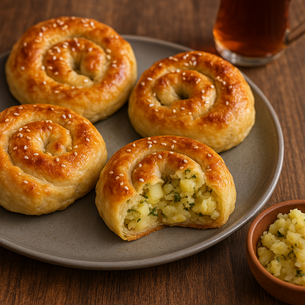 Patatesli El Açması Börek