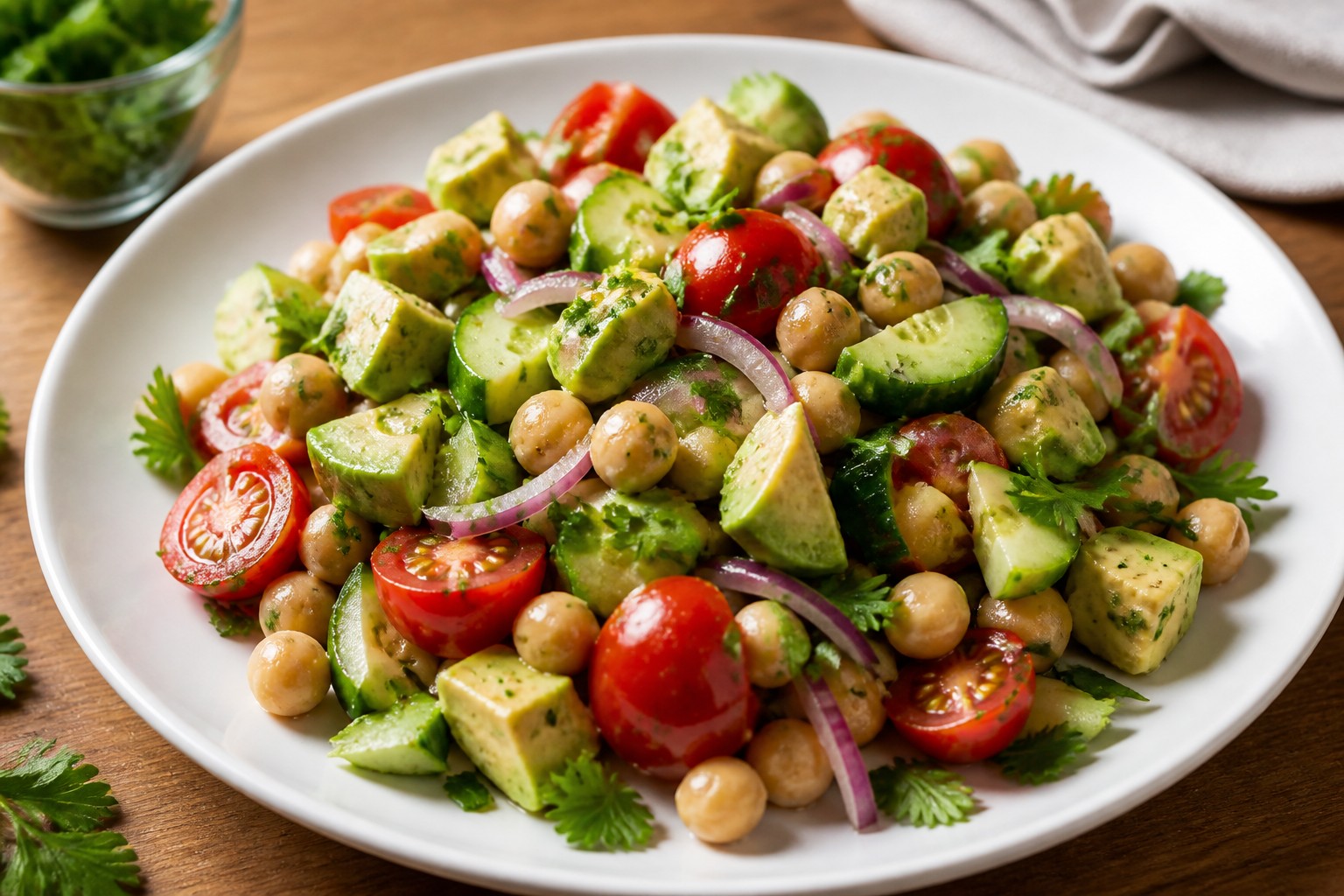Avokadolu Nohut Salatası