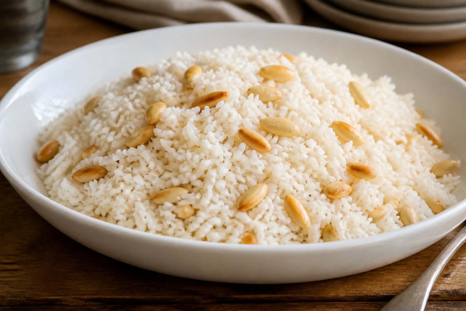 Bademli Pirinç Pilavı