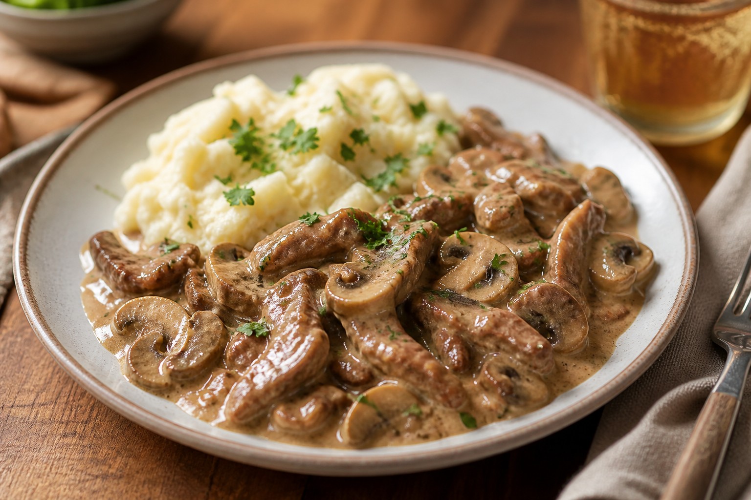 Beef Stroganoff - Rus Mutfağı