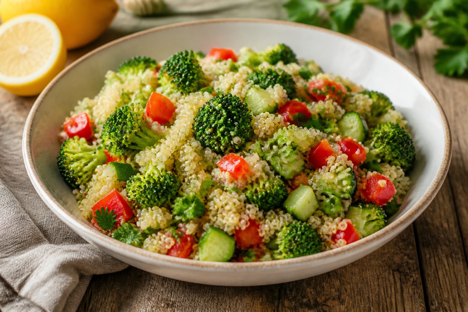 Brokolili Kinoa Salatası