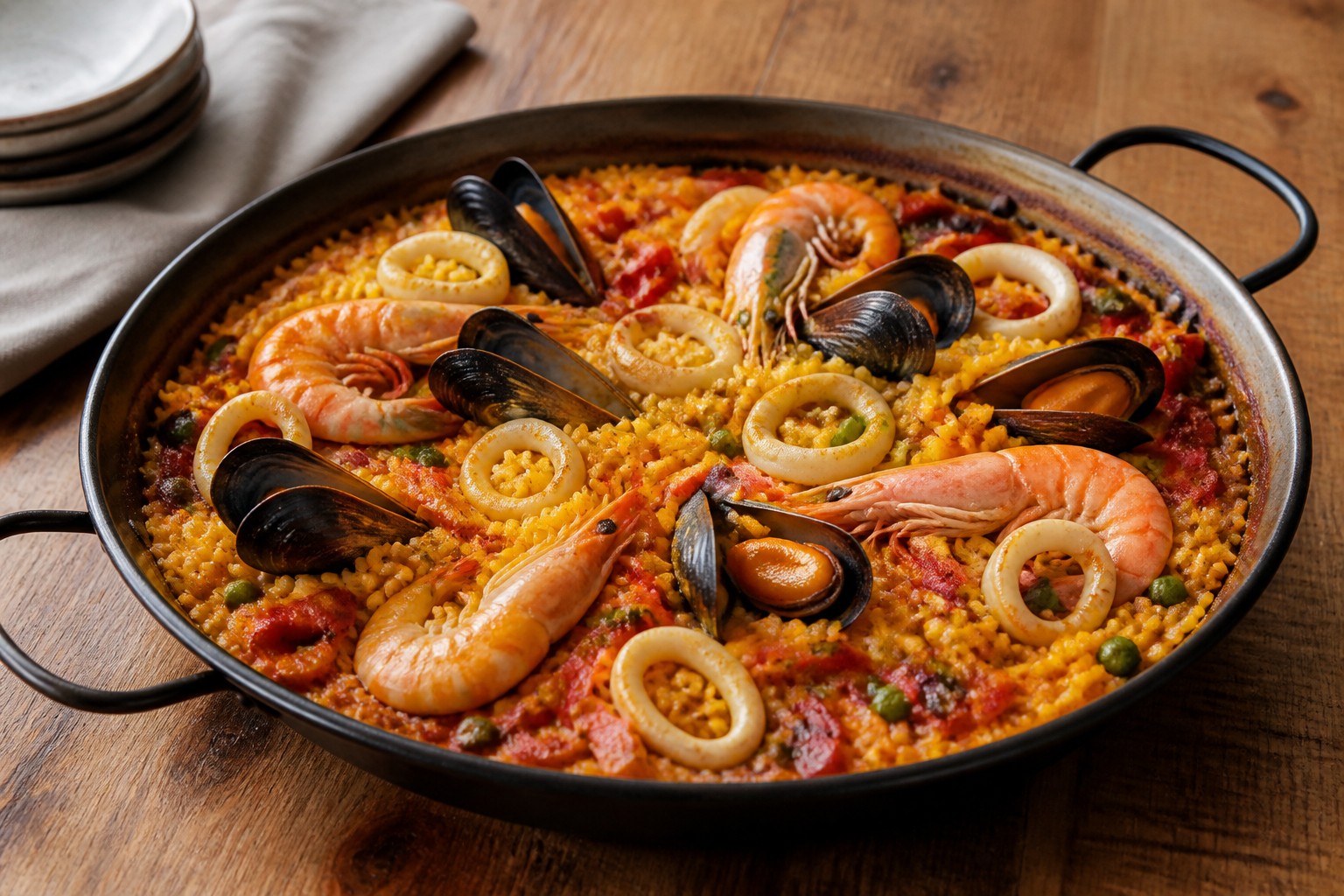 Deniz Mahsullü Paella - İspanyol Mutfağı