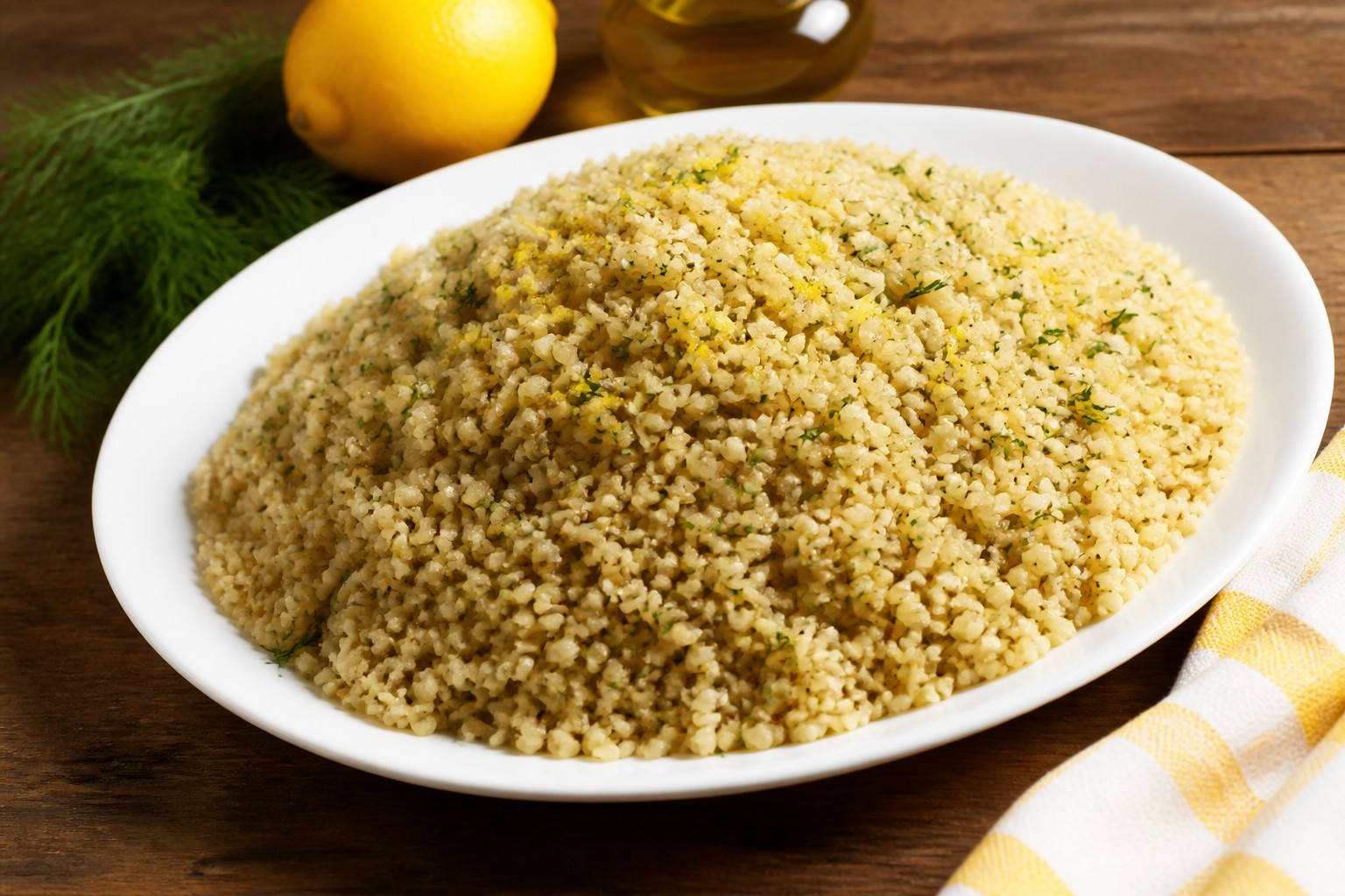 Dereotlu Limonlu Bulgur Pilavı