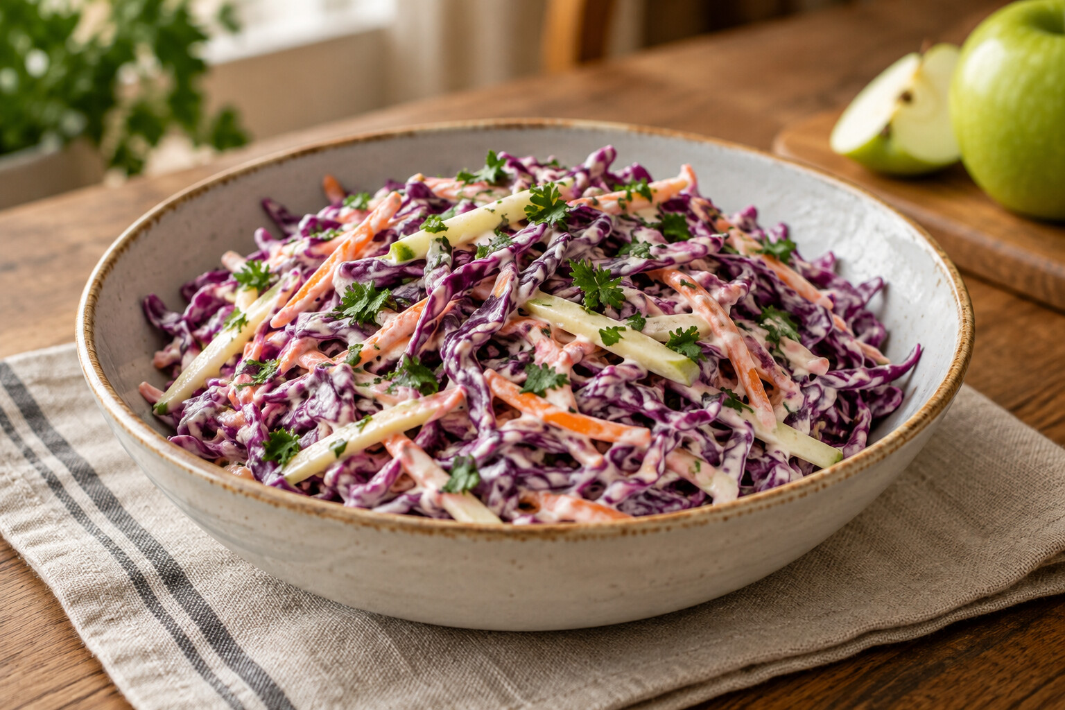 Elmalı Mor Lahana Salatası