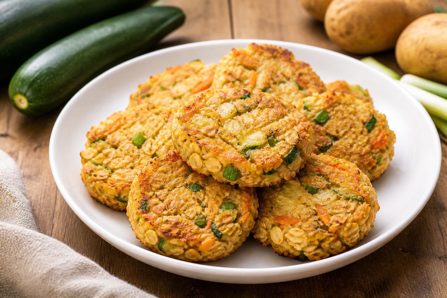 Fırında Sebzeli Yulaf Kroket