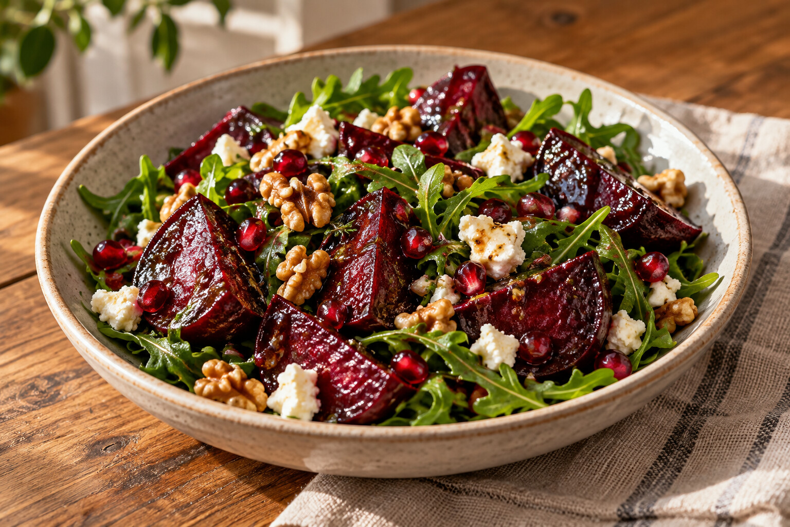Fırınlanmış Pancar Salatası