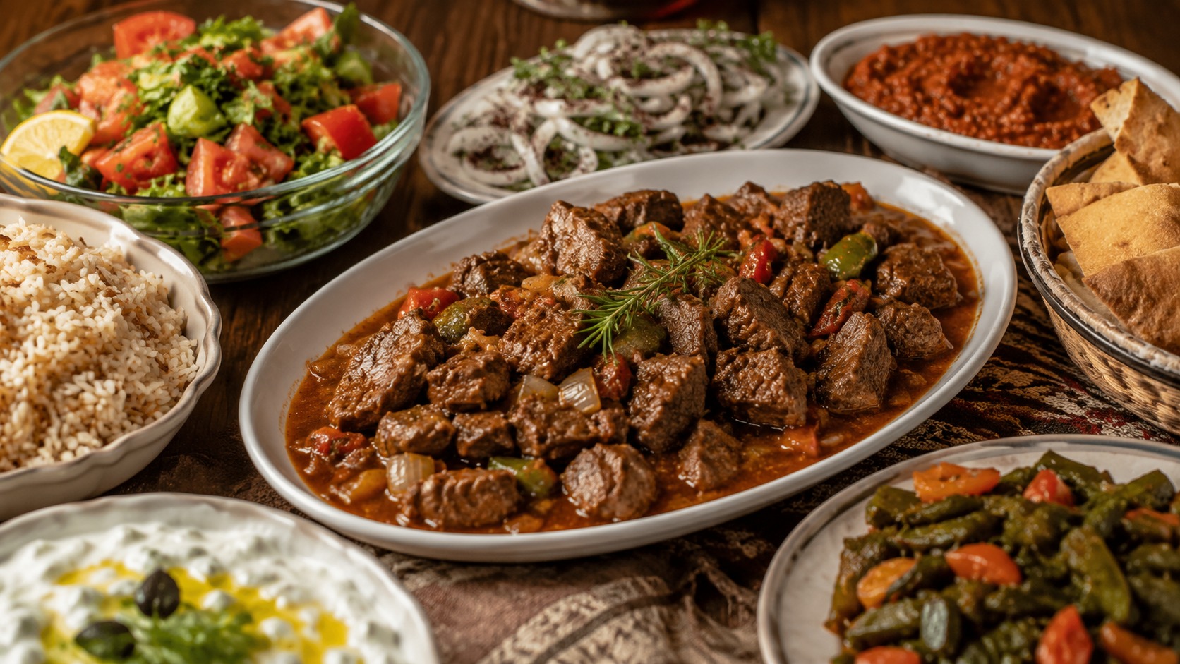 Etli Akşam Yemeği Menüsü