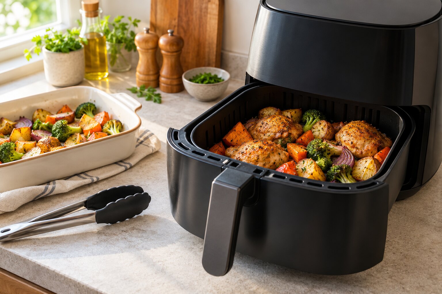 Fırın Tarifleri Air Fryer’da Nasıl Uyarlanır?