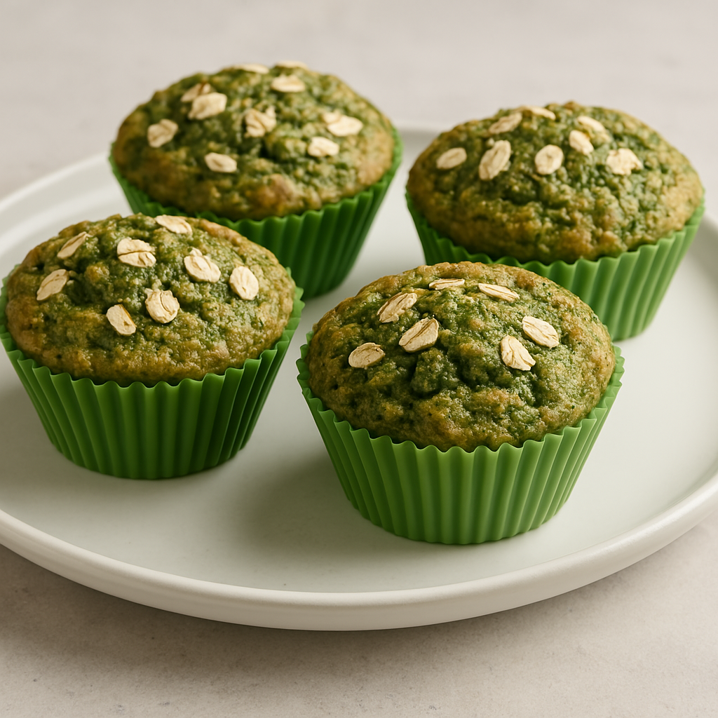 Ispanaklı Yulaflı Muffin