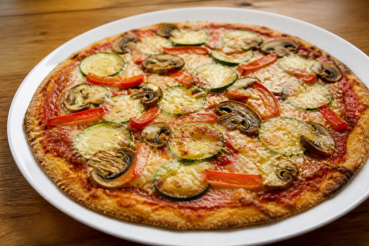 Karnabahar Tabanlı Sebzeli Pizza