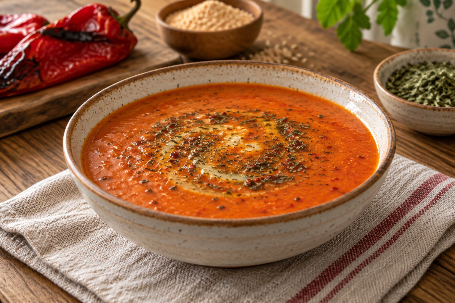 Köz Biberli Tarhana Çorbası