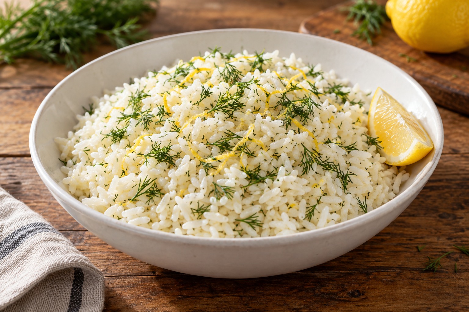 Limonlu Dereotlu Pirinç Pilavı