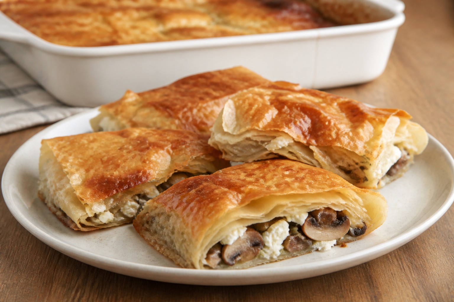 Mantarlı Peynirli Börek