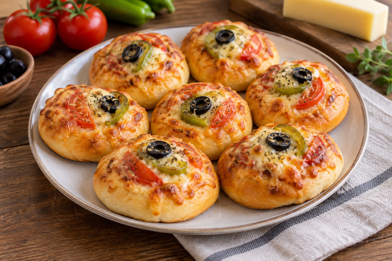 Mini Peynirli Pizza Poğaça