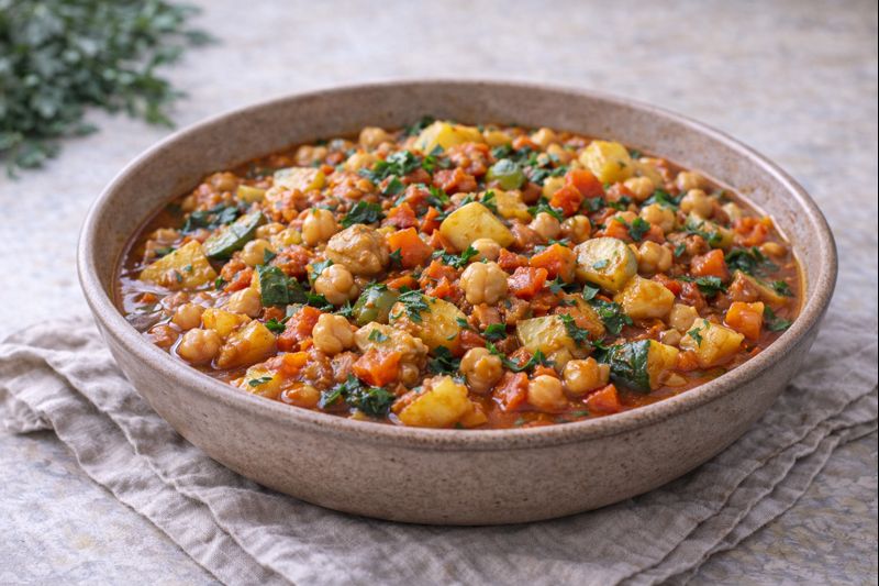 Nohutlu Sebze Yemeği