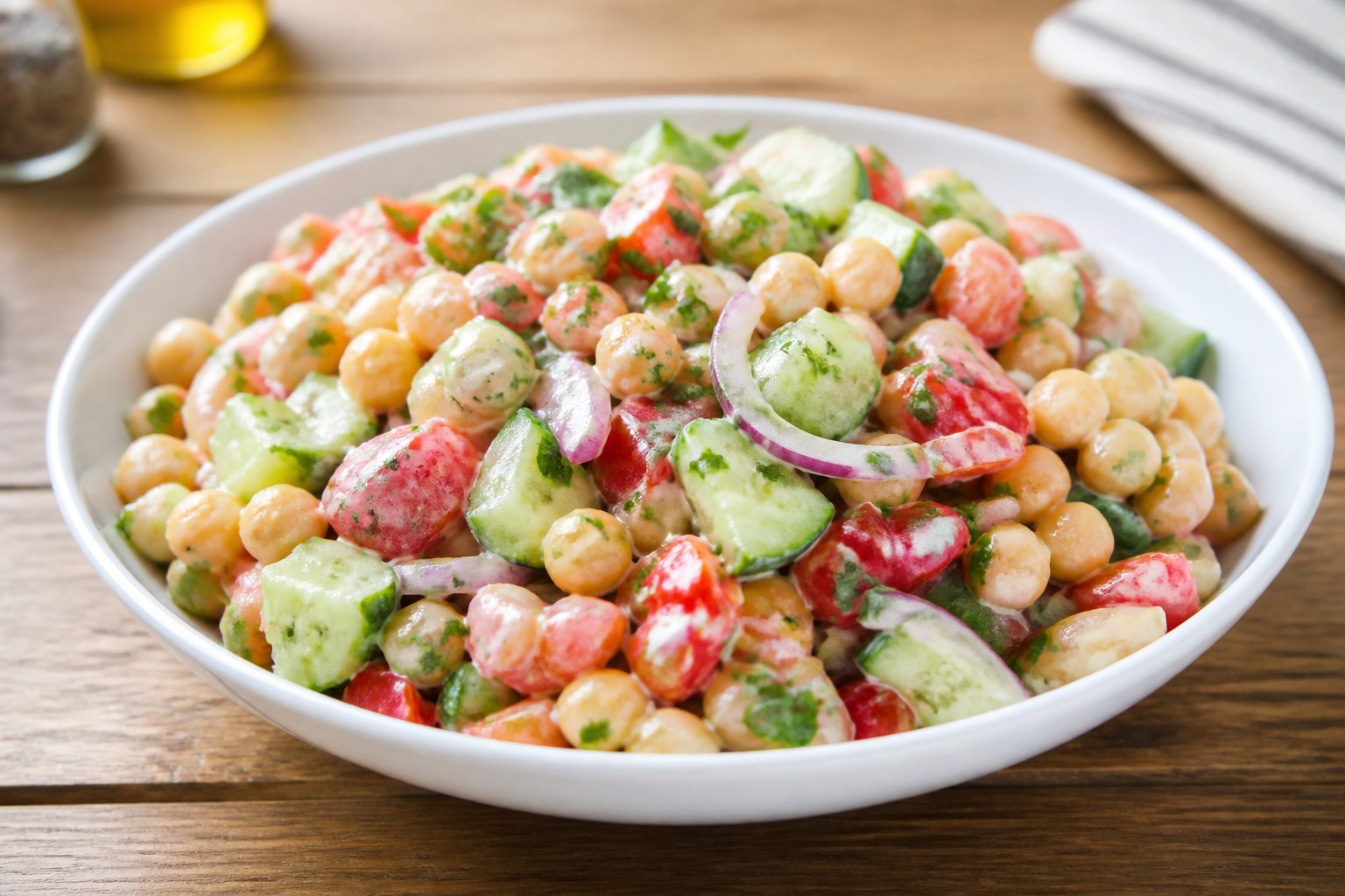 Nohutlu Tahinli Salata