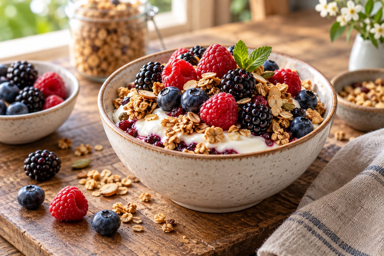 Orman Meyveli Yoğurtlu Granola
