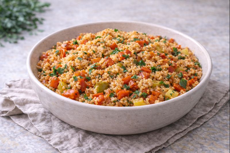 Sebzeli Bulgur Yemeği