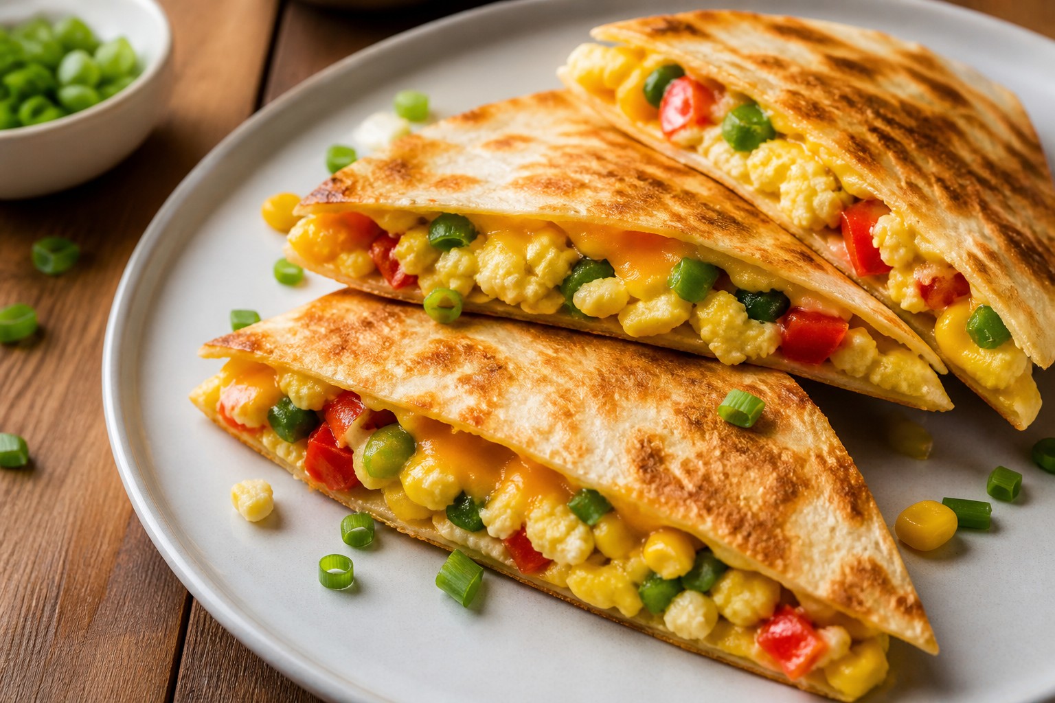 Sebzeli Kahvaltı Quesadillası