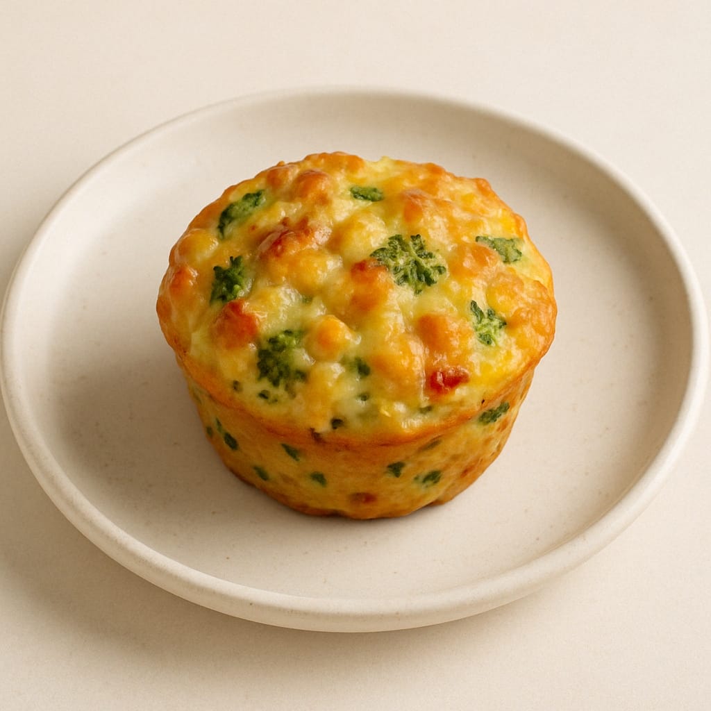 Sebzeli Kaşarlı Muffin