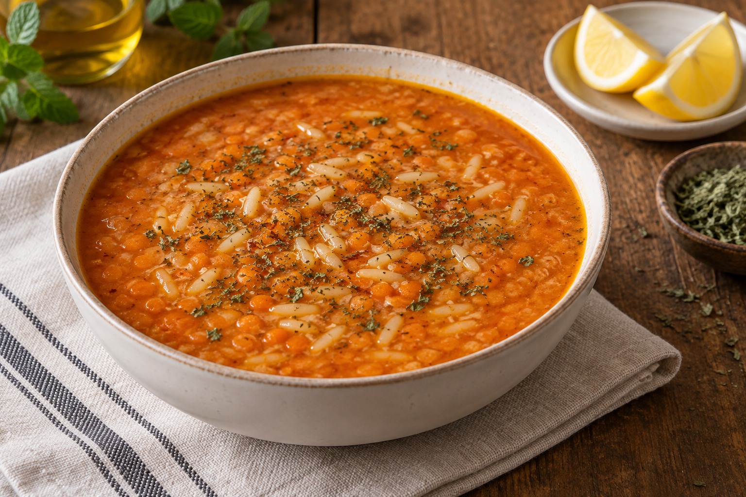Şehriyeli Mercimek Çorbası