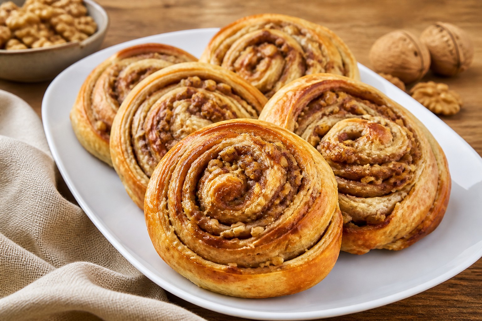 Tahinli Cevizli Çörek
