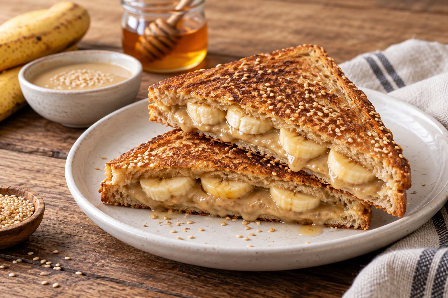 Tahinli Muzlu Tost