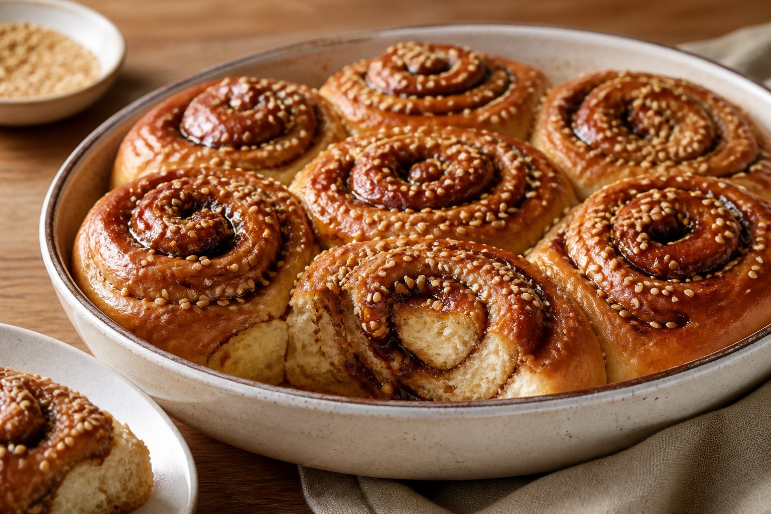 Tahinli Pekmezli Çörek